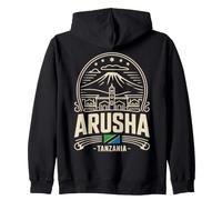 Arusha Tanzanie Emblème de Voyage Crème Sweat à Capuche