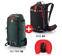 ARVA Airbag Switch Adventure Bundle Ride24+st35 - Mixte - Noir / Vert - taille Unique- modèle 2025