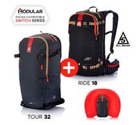 Arva - Switch Mixed Bundle (Ride 18 + Tour 32) - Sac à dos airbag One Size