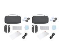 ARVALOLET Étui de transport pour Switch 2 avec poignée en verre trempé 10 en 1, kit d'accessoires pour le voyage et le rangement