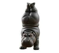 ARVALOLET Hippo - Figurine de yoga amusante - Statue d'hippo - Serene Home - Résine - Hippo Yoga Orament (G)