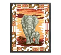 ARVALOLET Kit de broderie au point de croix avec perles et perles 9 ct - Motif animal - Différentes tailles