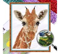 ARVALOLET Kit de broderie au point de croix avec perles et perles 9 ct - Motif animal - Différentes tailles