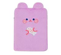 ARVALOLET Mignon Porcinet Sac en peluche pour ordinateur portable Motif dessin animé Pochette de protection douce et décontractée pour filles étudiantes