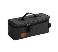 ARVALOLET Oxford Sacs de pique-nique en tissu pour barbecue Imperméable Portable Camp Kitchen Kit Organisateur Anti-collision Équipement de camping extérieur, Noir , s
