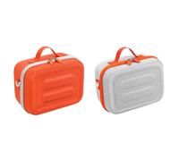 ARVALOLET Sac de transport rigide pour Yoto 3ème génération, sac de rangement résistant aux chocs avec bandoulière, orange et gris, Mittelgroße, Contemporain