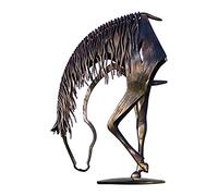 ARVALOLET Statue de Cheval Décorative en Métal - Sculpture Moderne Embrassante d'Animal - Figurine et Art pour Décoration de Salon