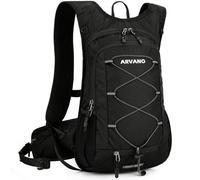Arvano 15L Sac à Dos Vélo Sac de Randonnée Ultra-léger Respirable Imperméable pour Vélo Randonnée Équitation Voyage Alpinisme (Noir)