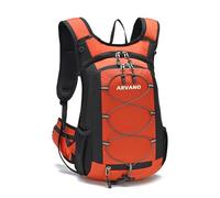Arvano 15L Sac à Dos Vélo Sac de Randonnée Ultra-léger Respirable Imperméable pour Vélo Randonnée Équitation Voyage Alpinisme (Orange)