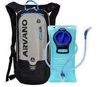 Arvano 6l Sac à Dos VTT, Sac à Dos d'hydratation avec 2l Poche à Eau, Sac à Dos de Vélo Respirant et Léger, pour Course, Cyclisme, Randonnée, Running et des Sport de Plein Air (Gris)