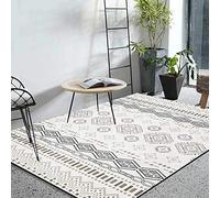 Arvella Rug Tapis Antidérapant Salon et Chambre Lavable, Doux et Moderne, Parfait pour Terrasse, Couloir et Salle à Manger Intime Gris Ethnique 130 x 200 cm