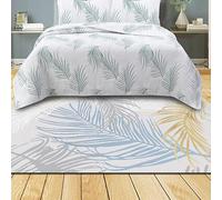 Arvella Rug Tapis Grand Salon Poil Ras Lavable, Antidérapant et Doux, idéal pour Salle à Manger, Chambre, Cuisine et Bureau Plume Bleue Abstraite Moderne 200 x 250 cm