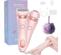 Arvenza Shaver, Arvenza Electric Razor, Glide Pro 3.0 Shaver, Comfort 2 in 1 Electric Lady Razor, with Removable Head, Waterproof Wet & Dry, for Leg, Arm, Underarm (Pink)