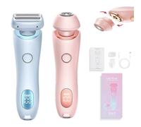 Arvenza Shaver, Arvenza Hair Remover, 2025 New Comfort 2 in 1 Electric Lady Shaver, Portable Waterproof Shaver with Detachable Blade, for Pubic Hair Underarms Legs Arm (2pcs)