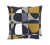 Arvidssons Textil Taie Mosaik 47x47 cm Gris foncé
