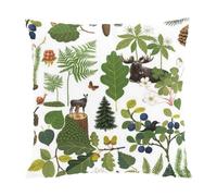 Arvidssons Textil Taie Skogsliv 47x47 cm Vert