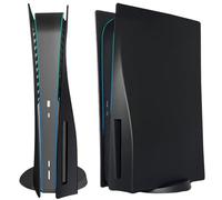 arVin Plaque latérale de rechange pour console PS5 version disque PS5, accessoires anti-poussière pour console PS5, boîtier en ABS (noir, version disque)