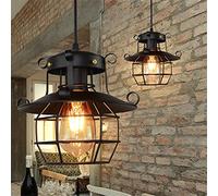 Arvin87Lyly Lustre Industriel Suspension Vintage Creux Fer Lanterne Applique en Verre Suspension industrielle Pour Couloir Entrée Allée Porche Chambre Sous Sol Etc