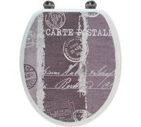 Arvix - Abattant de toilette en bois compresse MDF Carte postale Siege WC standard Bois G