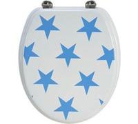 Arvix - Abattant de toilette en bois compresse MDF Etoiles Bleues Siege WC standard Bois G