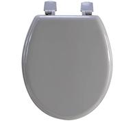 Arvix - Abattant WC en Bois compresse HDF uni Taupe Charnieres Plastique Siege de Toilette Universel