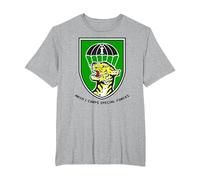 ARVN I Corps Special Forces T-Shirt, Homme Grandes Tailles, Gris Chiné, 5X Tall