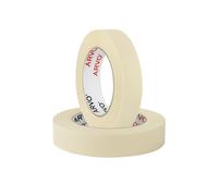 ARVO Lot de 2 rubans de masquage pour peinture, multi-surfaces pour lignes de peinture nettes, 24 mm x 50 m, ruban de masquage pour peinture intérieure et décoration, ruban de peinture