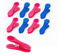 ARVO Pinces à Linge Douces - Lot de 20 - Bleu Foncé et Rose - Plastique Métal - 6,9 x 2,2 cm