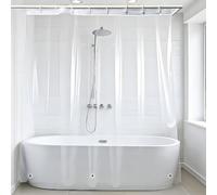 ARVO Rideau de Douche Transparent 180 x 180 cm | Peva imperméable et Anti-moisissure - Rideau de Douche Transparent - Crochets Non Inclus