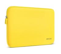 Arvok 11 11,6 12 Pouces Housse Ordinateur Portable Pochette en Néoprène Protection Sacoche pour PC Chromebook Ultrabook Netbook Tablette (Jaune)