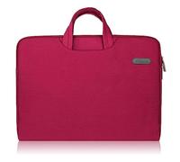 Arvok 13 13.3 Pouces Housse pour Ordinateur Portable Sacoche Pochette PC avec Poignée en Toile de Protection pour Macbook Pro Retina/ASUS/Dell/HP/Lenovo/Tashiba/Sony - Vin Rouge
