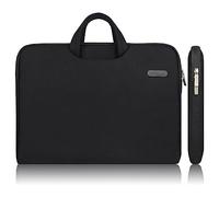 Arvok 15 15.6 Pouces Housse avec Poignée pour Ordinateur Portable Sacoche Pochette PC en Toile de Protection Ordinateur pour Macbook Pro Retina/ASUS/Dell/HP/Lenovo/Tashiba/Sony - Noir