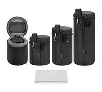 Arvok 4pcs Camera Lens Box Sac étanche pour Objectif de Protection pour Objectif Reflex numérique Sac d'objectif épais de Taille 4 pour Nikon, temron, Sigma, Sony, Fuji, Panasonic