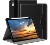 ARVOK Étui pour iPad Air 11" 2025 M3/M2, iPad Air 7/6/5/4 (2024/2022/2020) avec porte-stylo, coque de protection résistante aux chocs avec mise en veille/réveil automatique, en cuir de qualité
