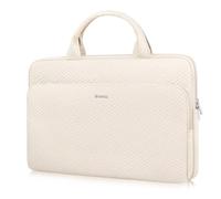 ARVOK Housse pour ordinateur portable 13 13,3 14 pouces pour MacBook Air 13 pouces Pro 13 14 pouces/HP Chromebook 13 pouces, étui en cuir résistant à l'eau pour HP/Dell/Lenovo/Asus/Acer/Samsung(Blanc)