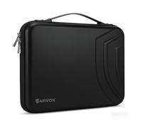 Arvok Housse rigide antichoc pour ordinateur portable 15-16, EVA 15 poignée avec pour poignée, pour MacBook Pro 15, Dell XPS, HP Spectre, Surface Laptop, ASUS Zen Book (noir)