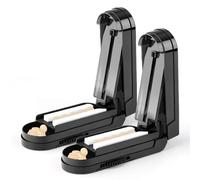 Arvoni 2 Pièces Coupe Comprimé, Coupe Medicaments pour Multiple Petits et Gros avec Compartiment, Coupe Cachet Medicament en 2 pour Usage Quotidien, Voyage (Noir)