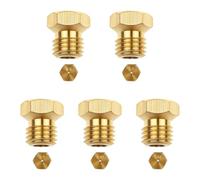 Arvoni 5 Pièces Gicleur Gaz Butane Universels, Injecteur de Gaz Gicleur Bouteille Kit 0.5/0.7/0.7/0.87/1.02mm, Bouteille Brûleur Gicleu pour Cuisinière de Brûleur au Propane