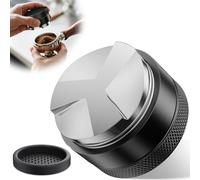 Arvoni Distributeur de Café 51mm, Tamper 51mm Espresso Leveler 304 INOX, Presse À Café avec Couvercle, Distributeur Café Sage pour Barista Express, Barista Pro