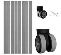 ARVORUM Housses de protection de roue de bagages en silicone, réduction du bruit, protections absorbant les chocs | Découpe sur mesure pour roues pivotantes de valise et roulettes de chaise de bureau