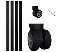 ARVORUM Housses de protection de roue de bagages en silicone, réduction du bruit, protections absorbant les chocs | Découpe sur mesure pour roues pivotantes de valise et roulettes de chaise de bureau