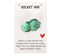 ARVOV Pocket Penguin Hug Cadeau pingouin, petit câlin, cadeau d'encouragement, cadeau de réconfort, cadeau de bon rétablissement, mini pingouin, jouet, décoration (dinosaure)