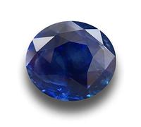 Arwacraft 10.00 Ratti Natural Best Quailty Blue Sapphire (Neelam/Nilam) Pierre certifiée en laboratoire Cylone Qualité Terre Mind Pierre précieuse naturelle en vrac pour homme et femme