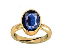 Arwacraft 11.00 Ratti 10.00 Carat Lab Aaa+ Quality Natural Blue Sapphire Neelam Gold Plated Adjustable Gemme Ring For Women And Men 'S-B0CXM9FDMRNAMZ, Small, Gemme, Small, Pierre précieuse