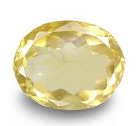 Arwacraft 4.00 Ratti Sunela Stone Original Certified Natural Citrine Success Gemme pour homme et femme (testé en laboratoire) -B0C1KG3HMRNAMZ, Small, Gemme