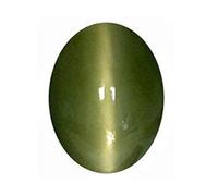 Arwacraft 9,25 Ratti œil de chat de qualité précieuse Aa++ de forme ovale, pierres précieuses certifiées en laboratoire, non chauffées et non traitées à des fins astrologiques-B0BXT6ZGMRNAMZ