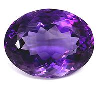 Arwacraft , Améthyste naturelle/Katela/Jamuniya 6,25 Ratti / 5,70 carats. Forme de coupe la plus variée, pierre précieuse naturelle certifiée en laboratoire-B09DZ2XPMRNAMZ, Small, Gemme