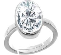 Arwacraft Bague en argent réglable certifiée 10,25 Ratti Jarkan avec pierre précieuse zircon Rashi Ratna Ashtadhatu pour homme et femme - B08K3KMJMRNAMZ