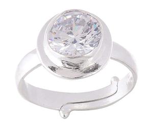 Arwacraft Bague en argent réglable certifiée 10,25 Ratti Jarkan avec pierre précieuse zircon Rashi Ratna Ashtadhatu pour homme et femme - B08K3M2ZMRNAMZ