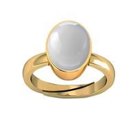 Arwacraft Bague en pierre de lune arc-en-ciel de 7,00 carats avec pierre précieuse naturelle pour homme et femme - B0DQQ711MRNAMZ, Small, Gemme